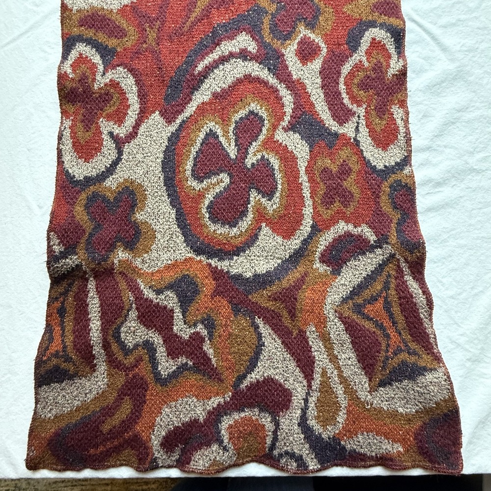 Vintage Missoni Sport‎ Scarf Reversible Abstract Floral Linen Blend (Flaw) 65x15 - Picture 5 of 16